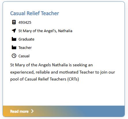 SMOTA Casual Relief Teacher position